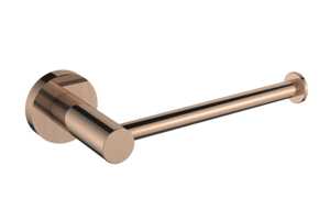 Regn toiletrolhouder zonder klep (met rozet), geborsteld koper