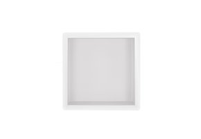 Regn inbouwnis 30 x 30 x 7cm, mat wit