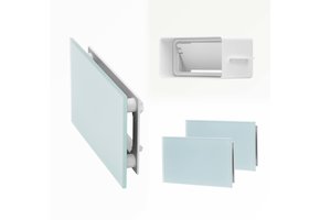 Sunshower Ventilatierooster White 2 stuks rechthoek