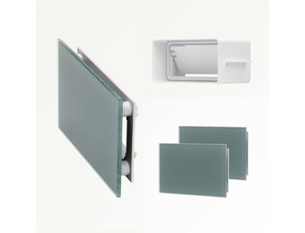 Sunshower Ventilatierooster Organic grey 2 stuks rechthoek