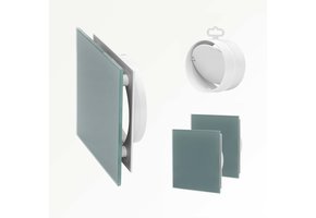Sunshower Ventilatierooster Organic grey 2 stuks vierkant