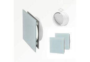 Sunshower Ventilatierooster White 2 stuks vierkant