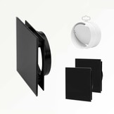 Sunshower Ventilatierooster White 2 stuks vierkant