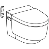 Geberit Aquaclean Mera comfort wandcloset douche wc chroom 146.210.21.1