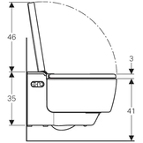 Geberit Aquaclean Mera classic wandcloset met douche wc wit 146.200.11.1