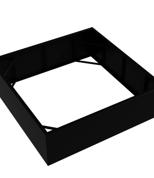 Adezz Aluminium | Carrez zonder bodem | 2000x2000x600 mm