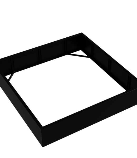 Adezz Aluminium | Carrez zonder bodem | 2000x2000x400 mm