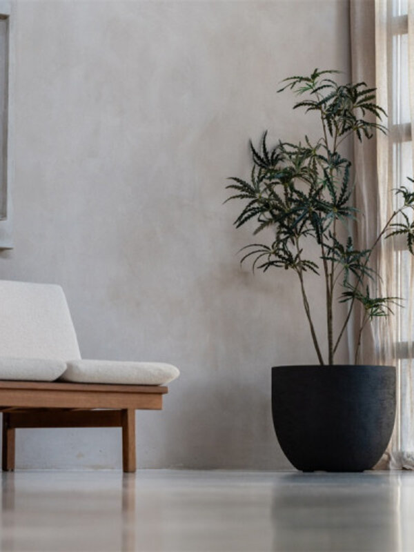 Luca Lifestyle Terreno New Egg Pot 55 55x46 - Clay