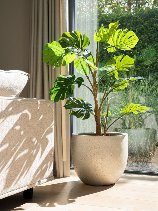 Luca Lifestyle Grigio Metallic New Egg Pot 45 45x38 - Bronze