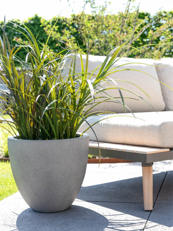 Luca Lifestyle Grigio Egg Pot 32 32x29 - Anthracite