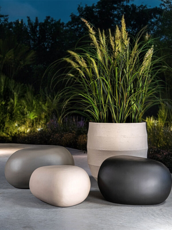 Luca Lifestyle Decoration Stone 80 80x62x53 - Sand