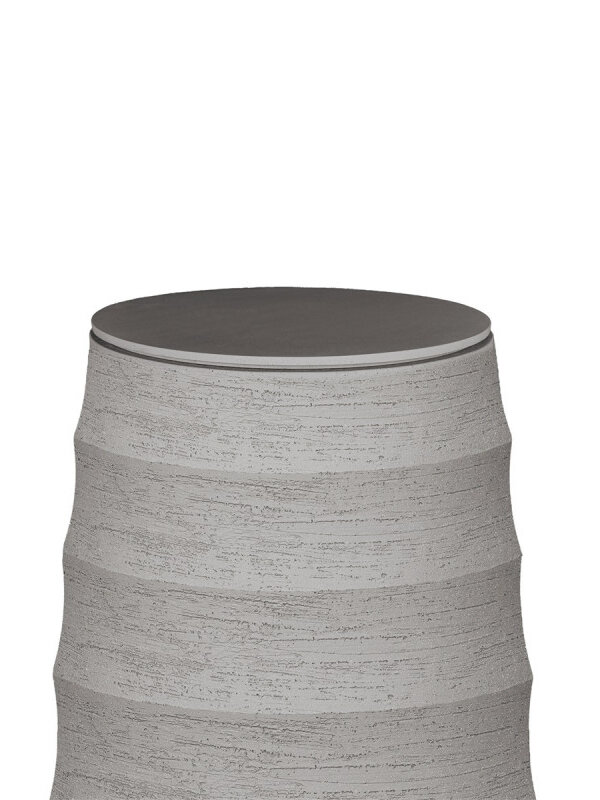 Luca Lifestyle Coverplate Round 37 Ø37 - Natural Concrete