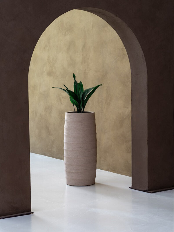 Luca Lifestyle Bordo Modern Vase 110 55x110 - Clay
