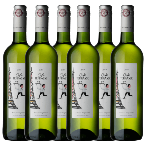 Rhonéa Wine Café Terrasse Blanc Vin de Pays Méditerranée | Doos (4)