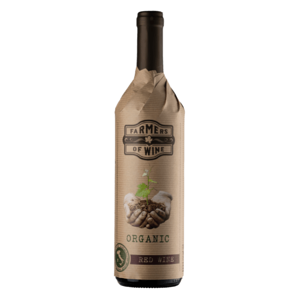 Farmers of Wine Vino Rosso BIO (bruine wikkel) | Doos (6)