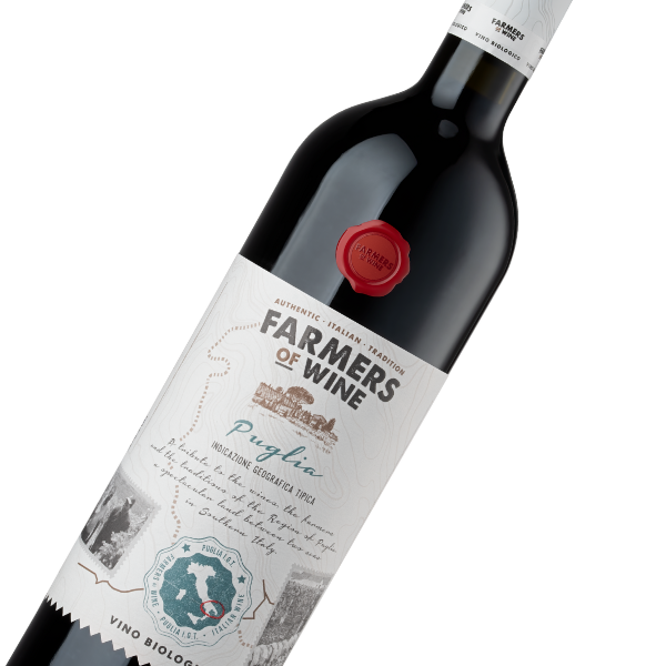 Farmers of Wine Rosso Biologisch | Wijn Cadeau | incl. Gratis Kaartje
