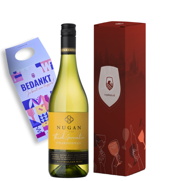 Nugan Estate Australische wijn Third Generation Chardonnay | Wijn Cadeau | incl. Kaartje