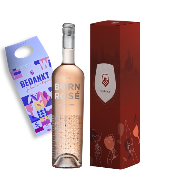 BORN Rosé Barcelona Premium Born Rosé Barcelona | Wijn Cadeau | incl. Kaartje