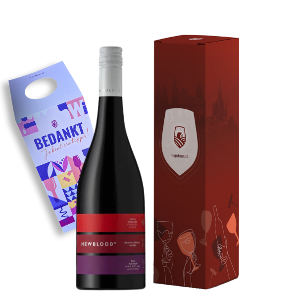 Villa Harmonia Newblood Shiraz Alcoholvrij | Wijn Cadeau | incl. Gratis Kaartje