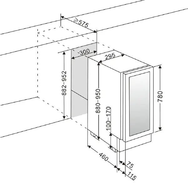 Wine Klima D20-OB78 Push