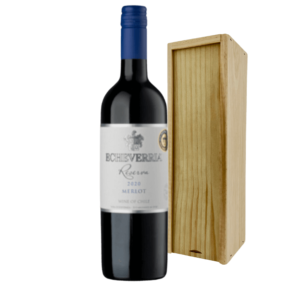 Viña Echeverria Chileense wijnen Echeverria Merlot Reserva | Wijn Cadeau | incl. Gratis Kaartje