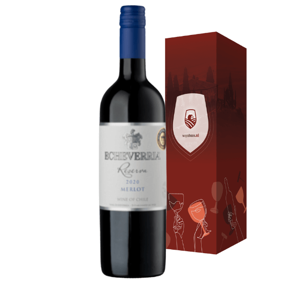 Viña Echeverria Chileense wijnen Echeverria Merlot Reserva | Wijn Cadeau | incl. Gratis Kaartje