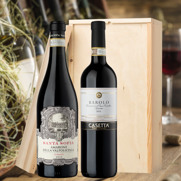 Barolo Casetta & Amarone della Valpolicella | Kerstpakket