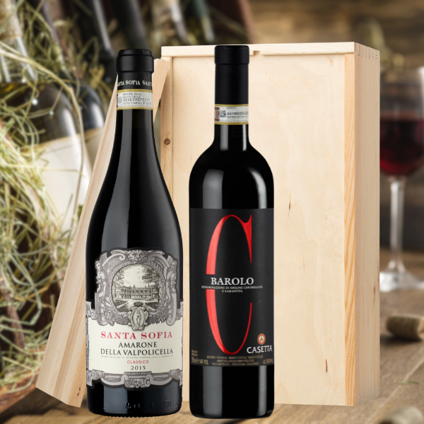 Barolo Casetta & Amarone della Valpolicella | Wijnpakket