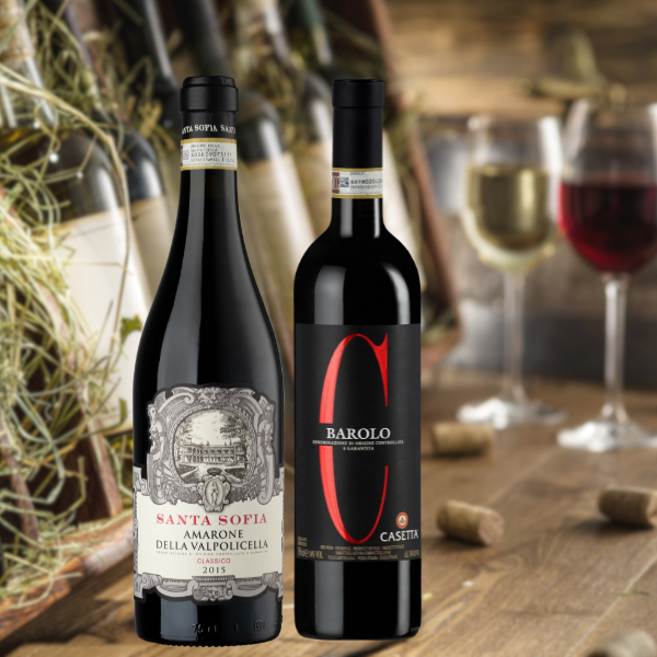 Barolo Casetta & Amarone della Valpolicella | Wijnpakket