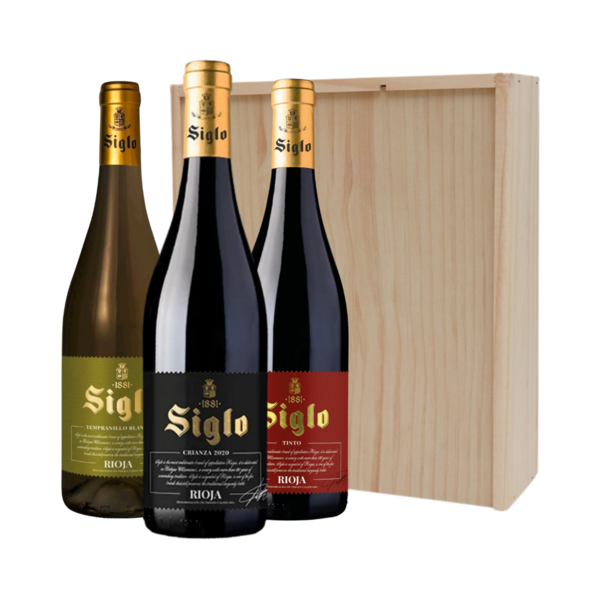 Siglo 1881 Rioja Tempranillo Blanco, Rioja Crianza & Rioja Tinto | Wijnpakket