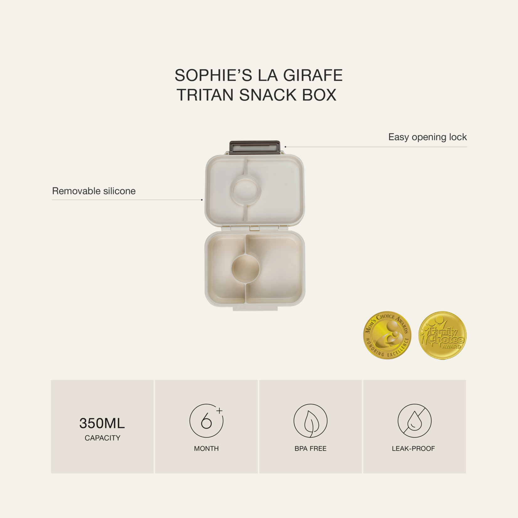 Citron Tritan Snackbox Sophie la Girafe