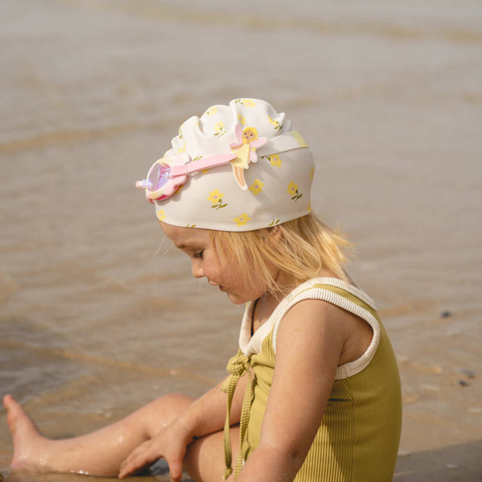 Fairy Lemon Swimming Cap