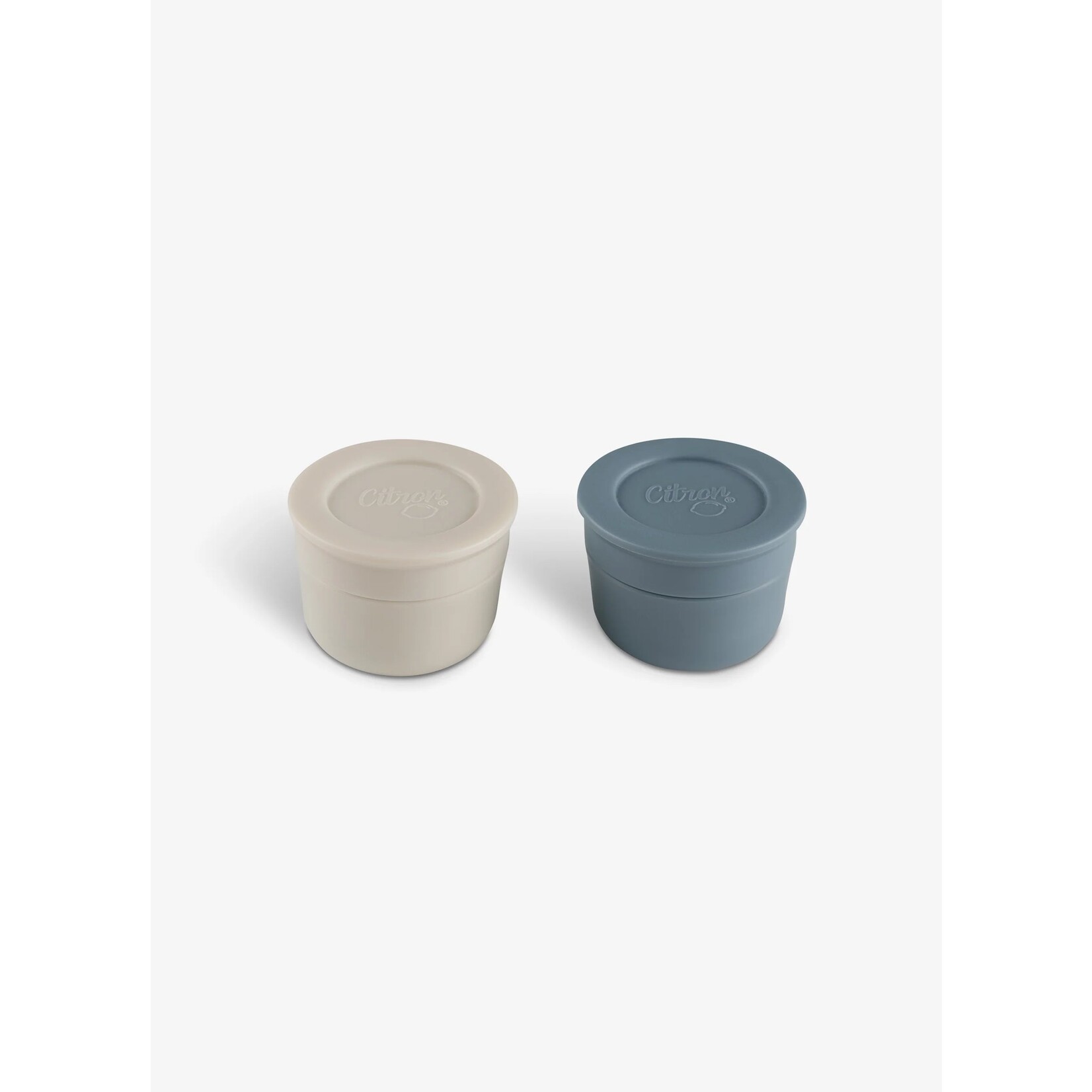 Mini Sauce Containers Light Grey/Dusty Blue