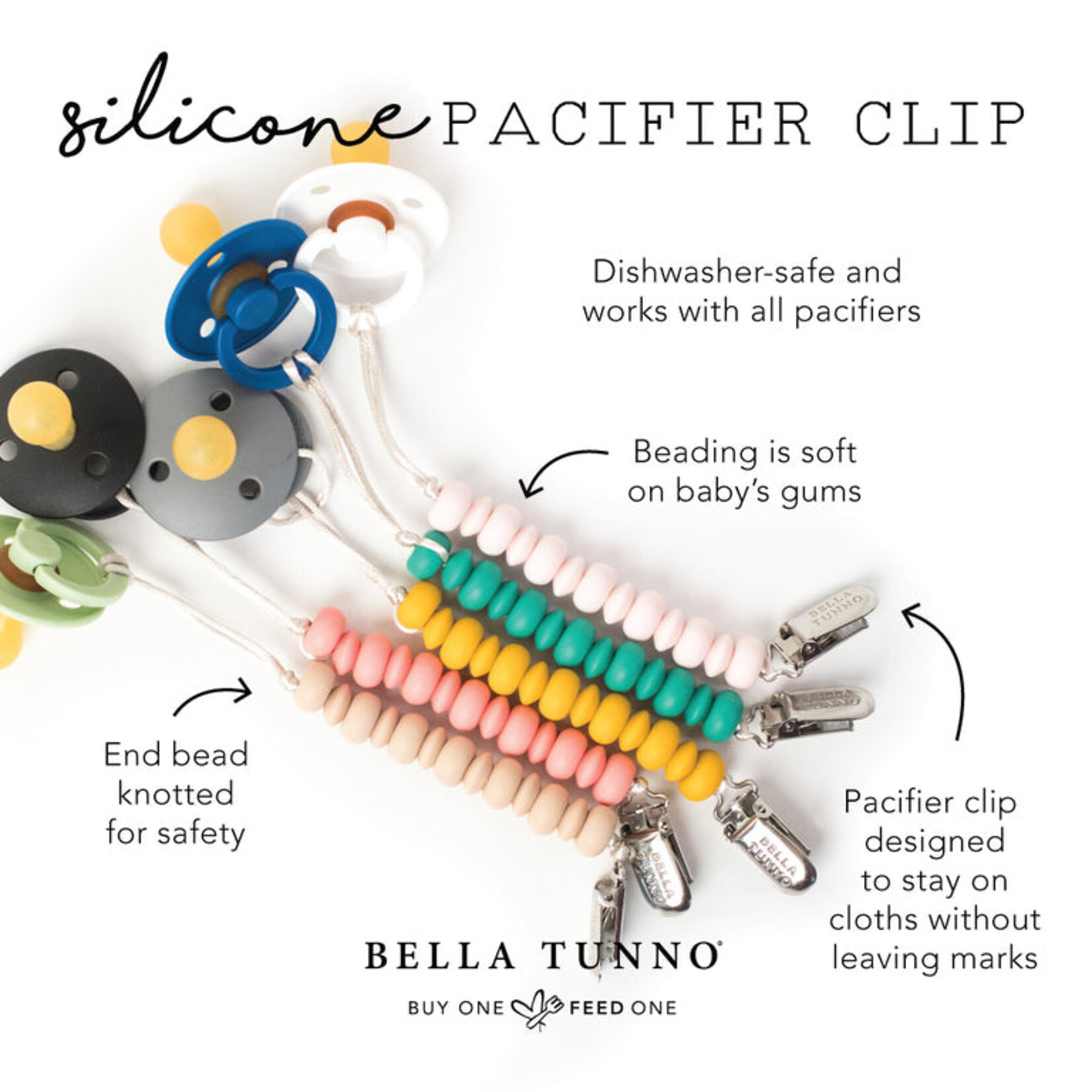 Speckled Pacifier Clip