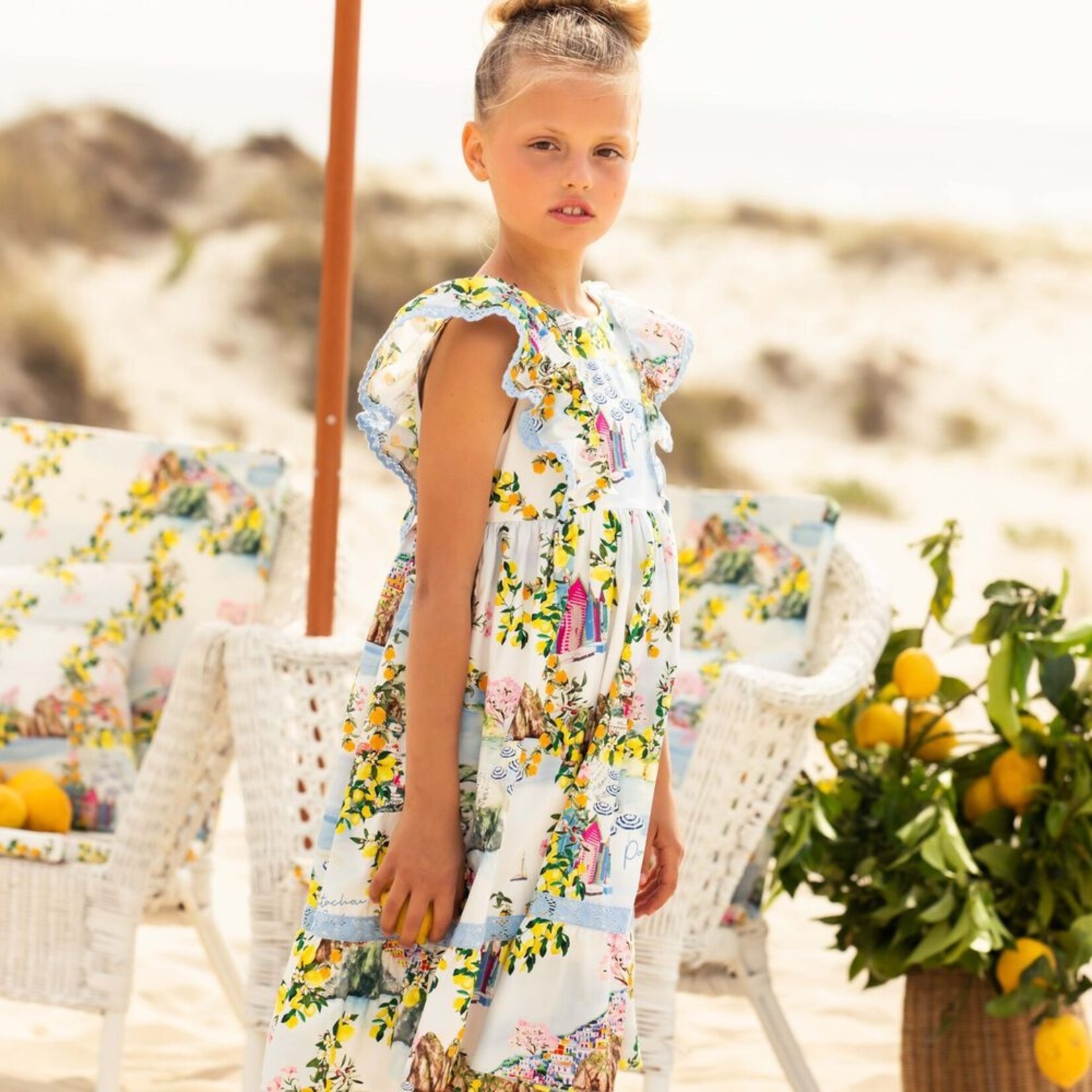 Beach club print dress