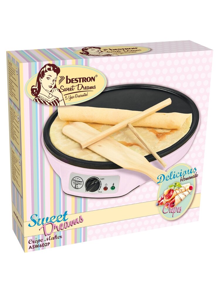 Bestron Bestron Sweet Dreams Crêpemaker Roze