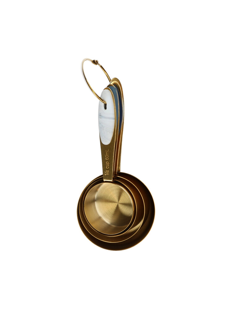 Wilton Wilton Gouden Metalen Maatcupjes 4 stuks