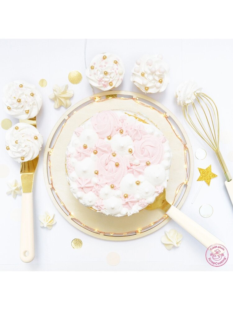 ScrapCooking ScrapCooking Golden Spatula/Whisk/Cake Server Set/3