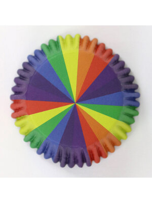 PME PME Foil Lined Baking Cups Rainbow Colours pk/30