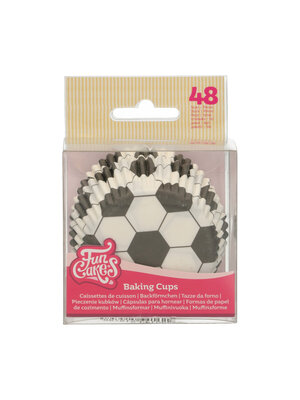FunCakes Baking Cups Voetbal pk/48