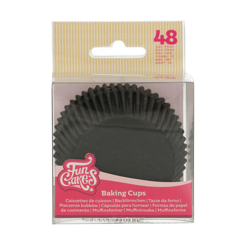 FunCakes Baking Cups Black pk/48 FunCakes Baking Cups Black pk/48