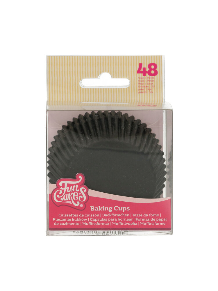 FunCakes FunCakes Baking Cups Black pk/48