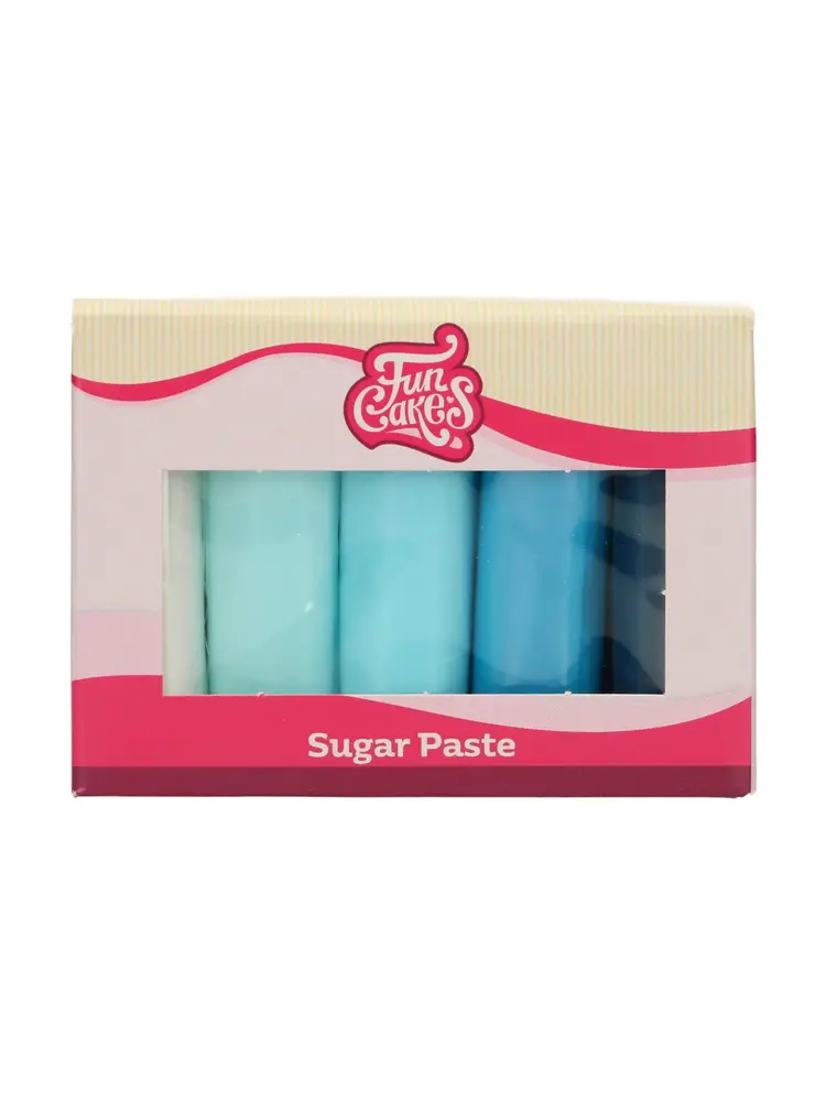 FunCakes FunCakes Rolfondant Multipack Blue Colour Palette 5x100 g
