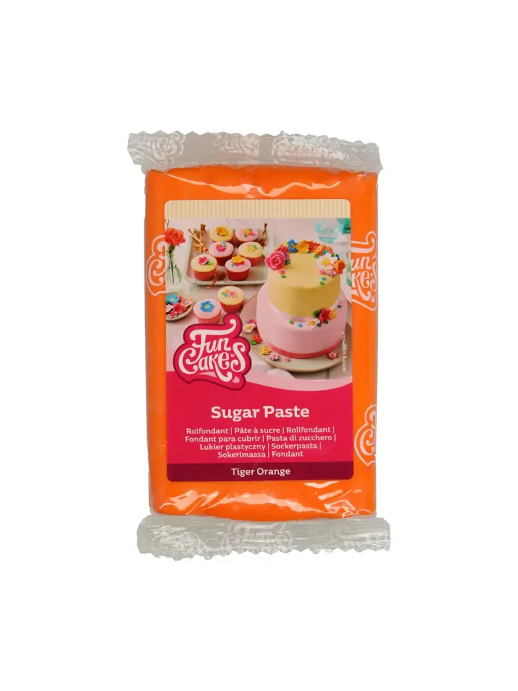 FunCakes FunCakes Rolfondant Tiger Orange 250 g