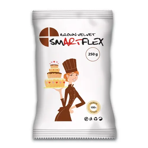 SmartFlex Fondant Bruin Velvet 250g SmartFlex Fondant Bruin Velvet 250g