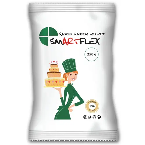 SmartFlex Fondant Gras Groen Velvet 250g SmartFlex Fondant Gras Groen Velvet 250g