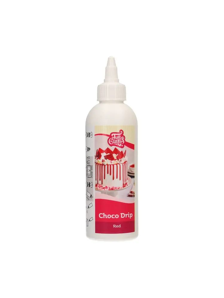 FunCakes FunCakes Choco Drip Rood 180 g