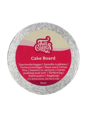 FunCakes FunCakes Cake Board Rond Ø12,5 cm - Zilver