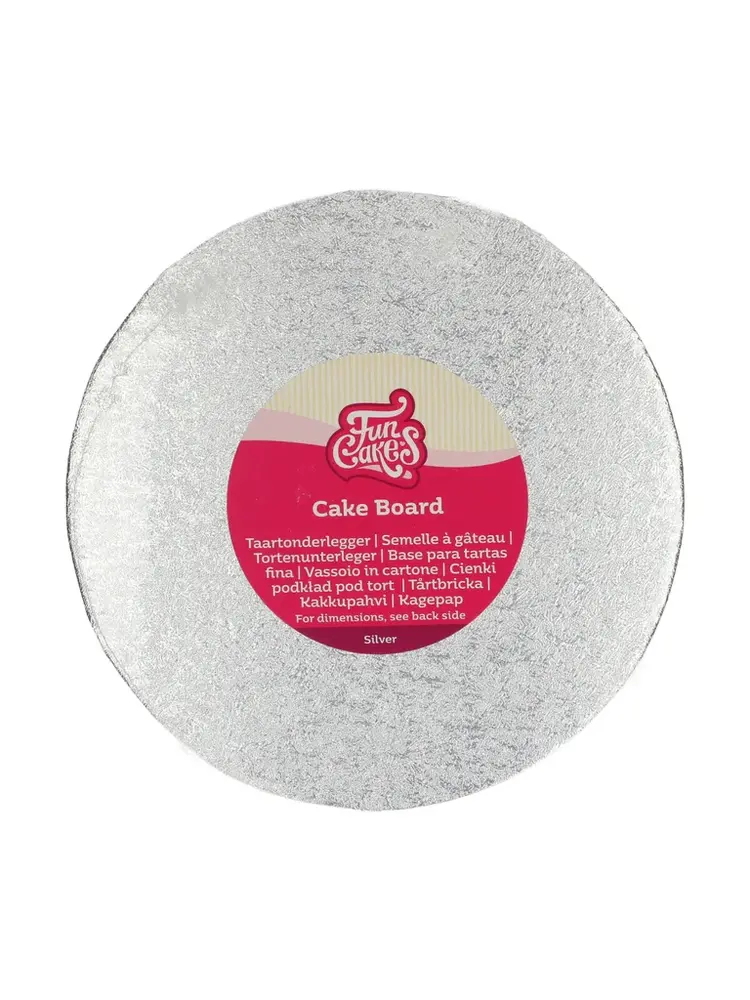 FunCakes FunCakes Cake Board Rond Ø22,5 cm - Zilver