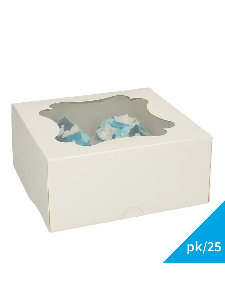 FunCakes FunCakes Cupcake Doos 4 - Wit pk/25